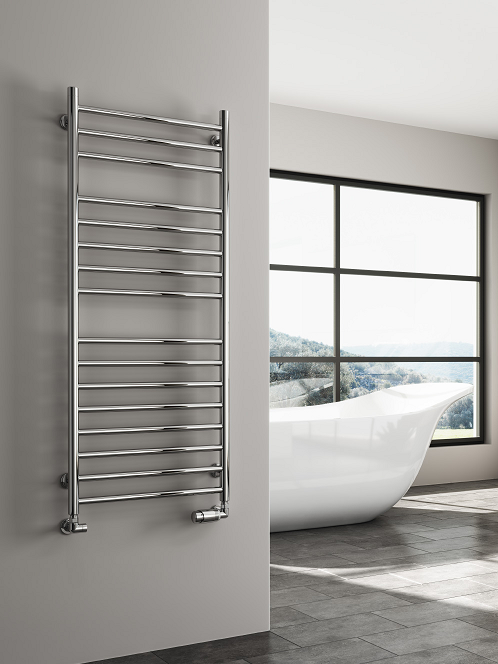 Reina Luna Flat Stainless Steel Towel Rail 600 x 300